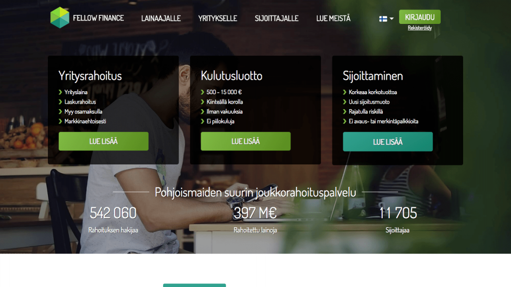 Fellow Finance on 500 - 20000 € vertaislaina - Kava.fi
